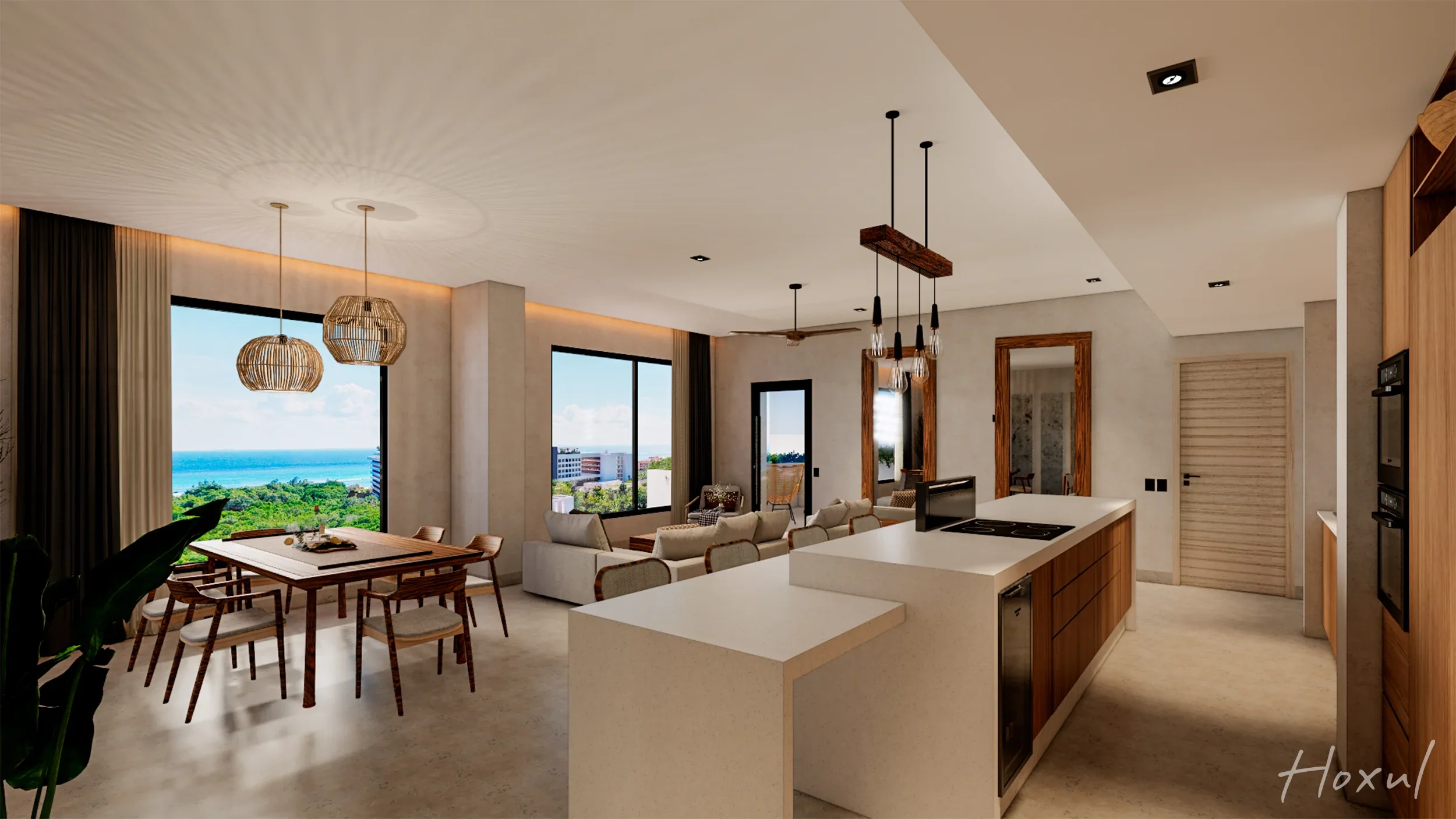 Hoxul · Departamento de 3 recámaras con vista al mar y golf 2